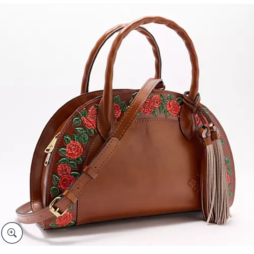 NWT Patricia Nash Leather Angelini Top Handle Crossbody